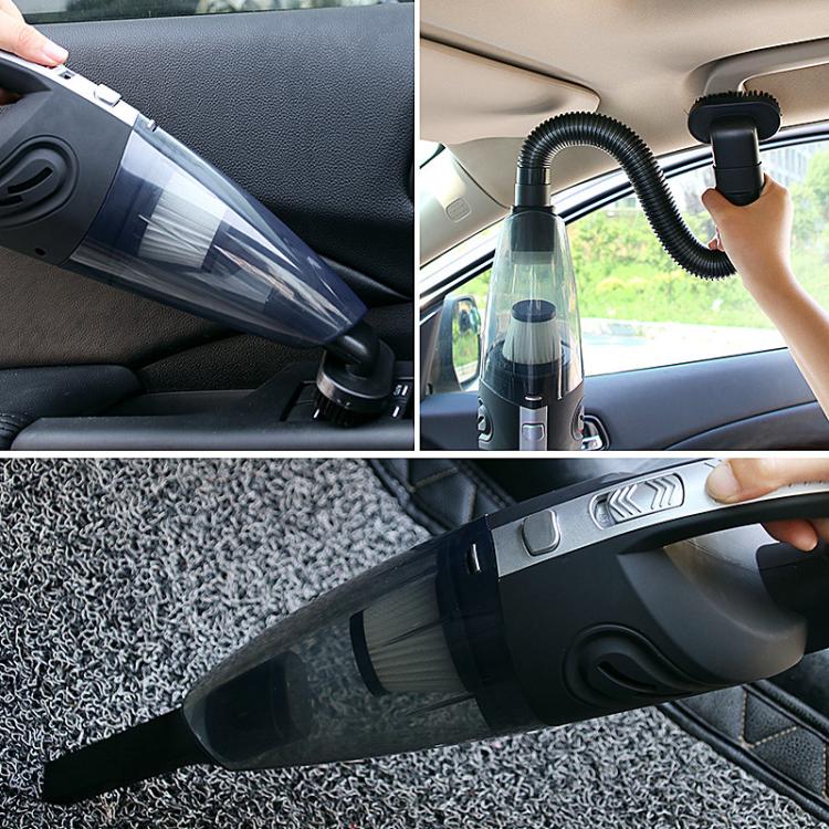 Wet And Dry Handheld High-Power Portable Car Vacuum Cleaner R-6052C Vacuum Cleaner with USB Cable (Black) - Vacuum Cleaner by buy2fix | Online Shopping UK | buy2fix