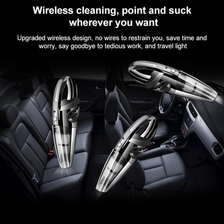 Wet And Dry Handheld High-Power Portable Car Vacuum Cleaner R-6052C Vacuum Cleaner with USB Cable (Black) - Vacuum Cleaner by buy2fix | Online Shopping UK | buy2fix