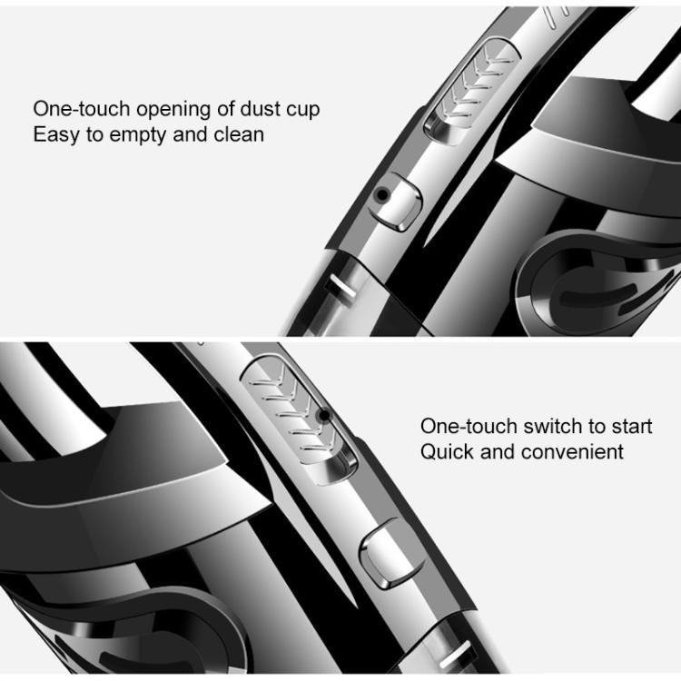 Wet And Dry Handheld High-Power Portable Car Vacuum Cleaner R-6052C Vacuum Cleaner with USB Cable (Black) - Vacuum Cleaner by buy2fix | Online Shopping UK | buy2fix