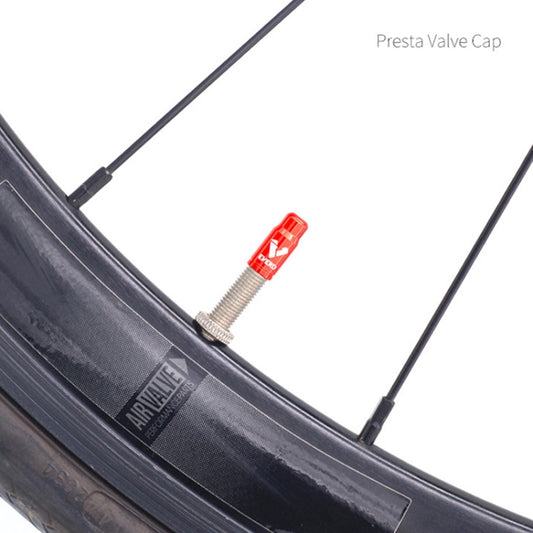 10 PCS EVERD ZH419 Mountain Road Bike Aluminum Alloy Air Mouth Cap Car Tire Dust Door Cover, Colour: Presta (Red) - Tire Valve Caps by buy2fix | Online Shopping UK | buy2fix