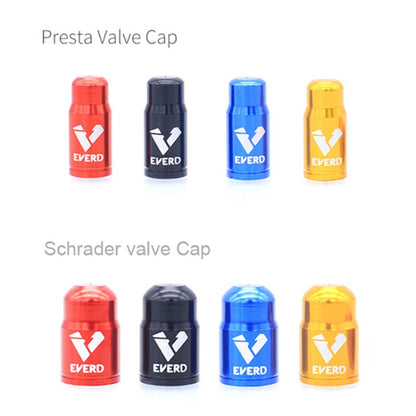 10 PCS EVERD ZH419 Mountain Road Bike Aluminum Alloy Air Mouth Cap Car Tire Dust Door Cover, Colour: Presta (Blue) - Tire Valve Caps by buy2fix | Online Shopping UK | buy2fix