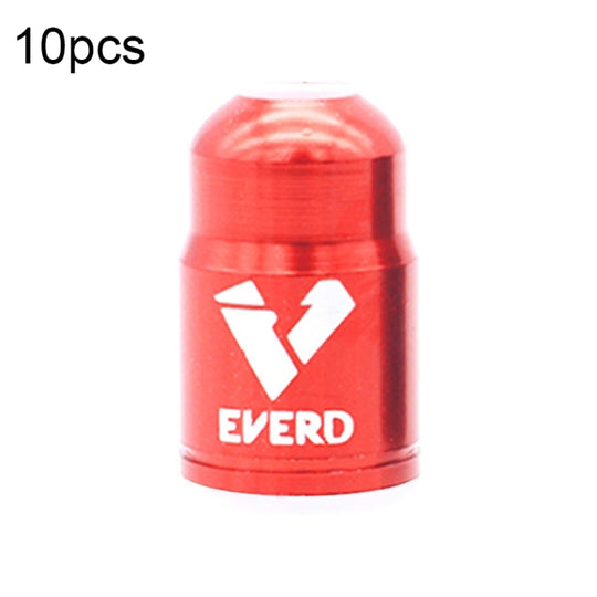 30 STÜCKE EVERD ZH419 Mountain Road Bike Aluminiumlegierung Air Mouth Cap Autoreifen Staubschutzabdeckung, Farbe: Schrader (Rot)