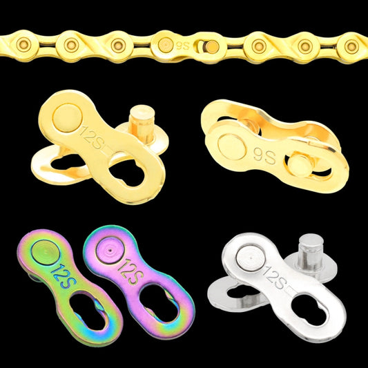 3 Pairs 9 Speed (Colorful) ZH405 Mountain Road Bicycle Chain Magic Buckle Chain Quick Release Buckle by buy2fix