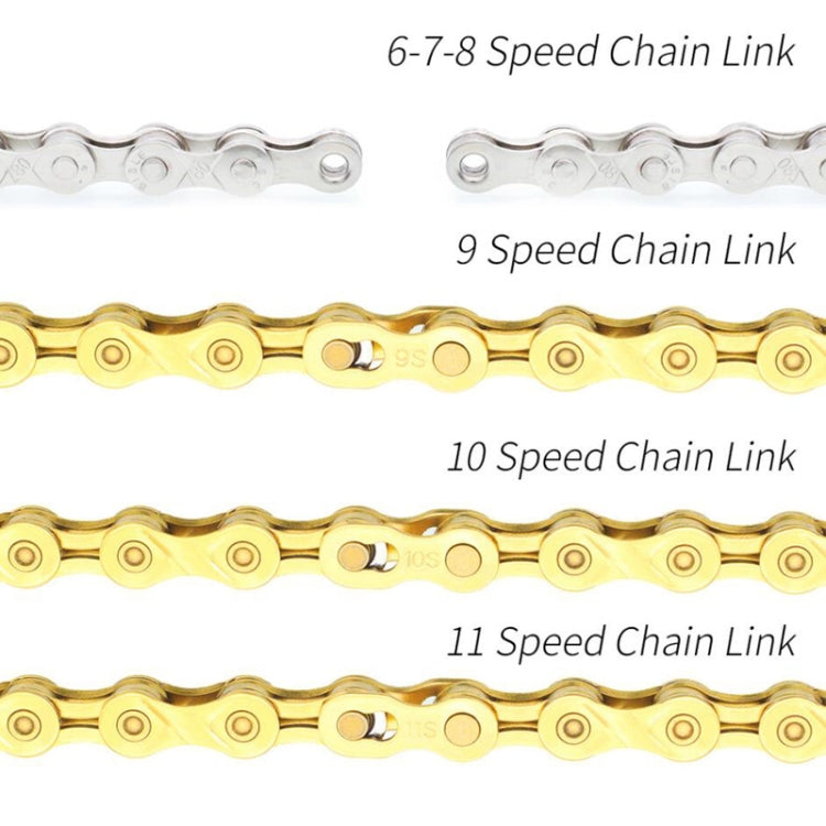 3 Pairs 9 Speed (Colorful) ZH405 Mountain Road Bicycle Chain Magic Buckle Chain Quick Release Buckle - Bicycle Chains & Rounds by buy2fix | Online Shopping UK | buy2fix