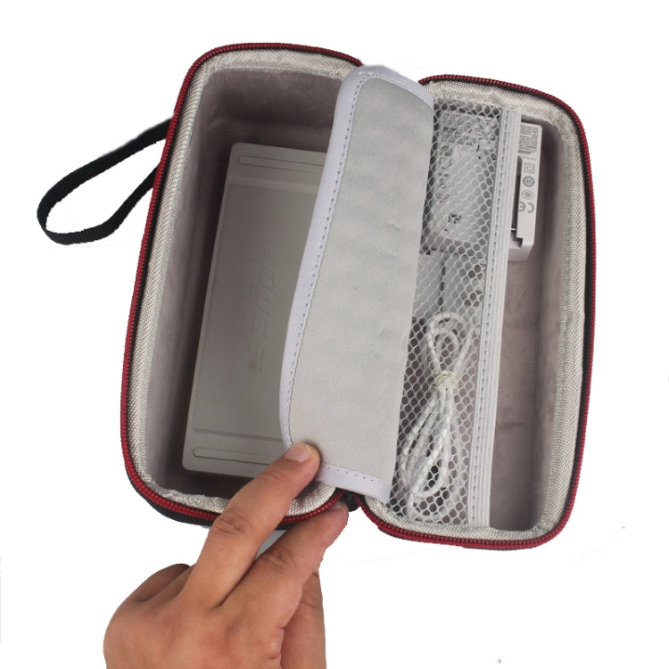 For Bose SoundLink Mini 2 Bluetooth Speaker Protection Portable Bag(Black+Grey) - Protective Case by buy2fix | Online Shopping UK | buy2fix