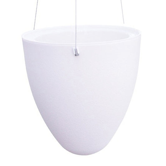 Wire Hanging Plastic Flowerpot With Automatic Water Absorption And Frosted Surface(D09 Caliber 19cm) by buy2fix