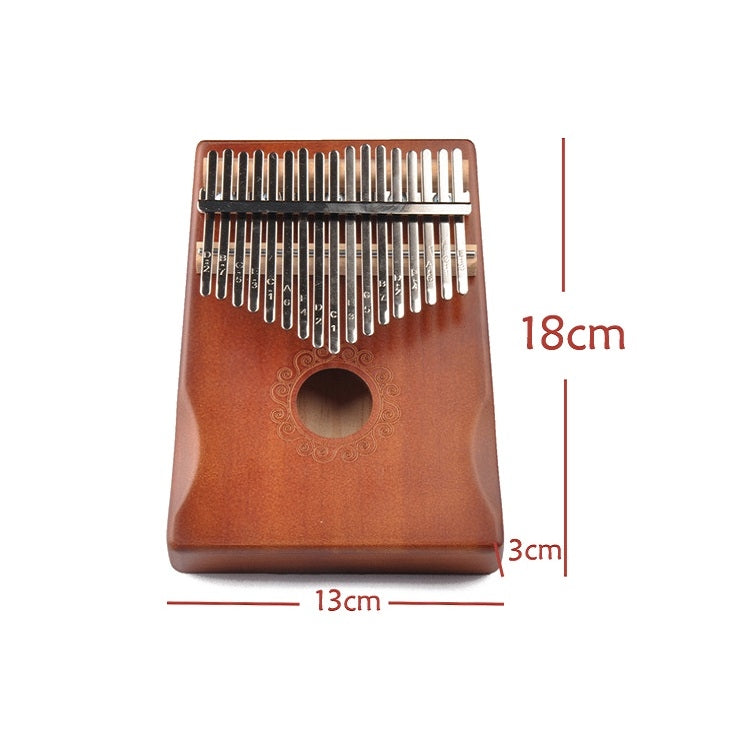 17-Tone Thumb Piano Kalimba Beginners Introduction Finger Piano, Colour: Wooden - Keyboard Accessories by buy2fix | Online Shopping UK | buy2fix
