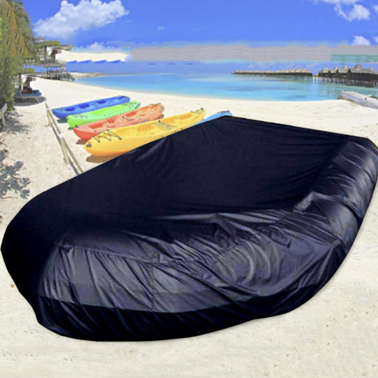 Waterproof Dust-Proof And UV-Proof Inflatable Rubber Boat Protective Cover Kayak Cover, Size: 470x94x46cm(Black)