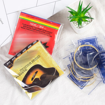 1 Set Folk Guitar Brass Strings Acoustic Guitar Set Strings 1-6(Yellow Packing 011) - String Instrument Accessories by buy2fix | Online Shopping UK | buy2fix