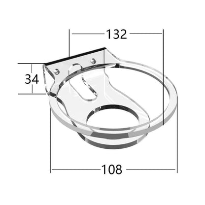 JP02Y Wall-Mounted / Desktop Acrylic Bracket For Apple HomePod Mini(White) - Speaker Bracket by buy2fix | Online Shopping UK | buy2fix