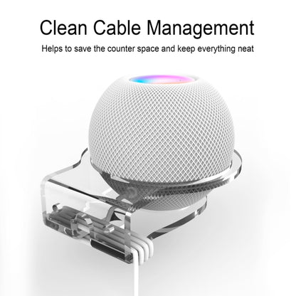 JP02Y Wall-Mounted / Desktop Acrylic Bracket For Apple HomePod Mini(Transparent) - Speaker Bracket by buy2fix | Online Shopping UK | buy2fix