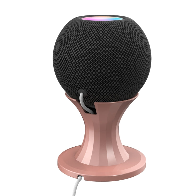 Speaker Desktop Metal Bracket For Apple Home Pod Mini(Rose Pink) - Speaker Bracket by buy2fix | Online Shopping UK | buy2fix