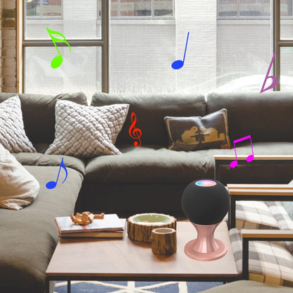 Speaker Desktop Metal Bracket For Apple Home Pod Mini(Rose Pink) - Speaker Bracket by buy2fix | Online Shopping UK | buy2fix