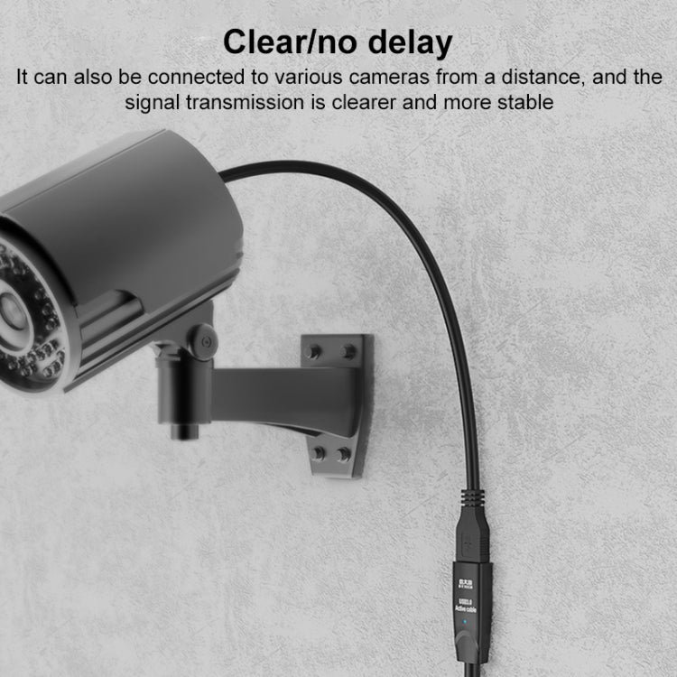 D.Y.TECH USB 3.0 Male To Female Extension Cable Double Shielded Chip Data Cable, Length: 15m by buy2fix