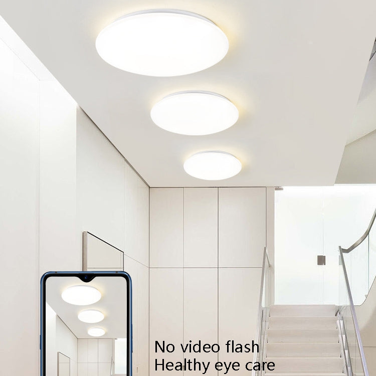LED Sound Light Control Ceiling Lamp Round Corridor Intelligent Sensor Lamp, Power source: 24W 400mm(White) by buy2fix