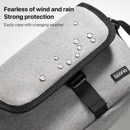 Baona BN-H013 Camera Shoulder Bag SLR Lens Storage Handbag(Light-Thin Black) - Strap Satchel by Baona | Online Shopping UK | buy2fix