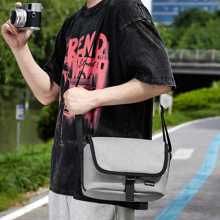 Baona BN-H013 Camera Shoulder Bag SLR Lens Storage Handbag(Light-Thin Black) - Strap Satchel by Baona | Online Shopping UK | buy2fix