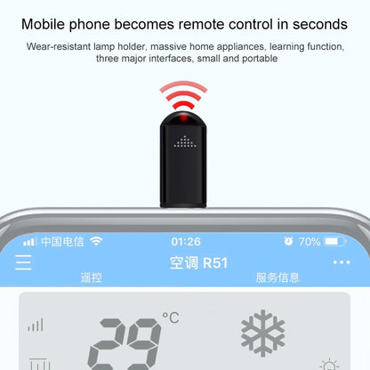 R09 Mobile Phone Intelligent Remote Control Infrared Mobile Phone Remote Control, Interface: 8 Pin (Cyan) - Phone Remote Control by buy2fix | Online Shopping UK | buy2fix