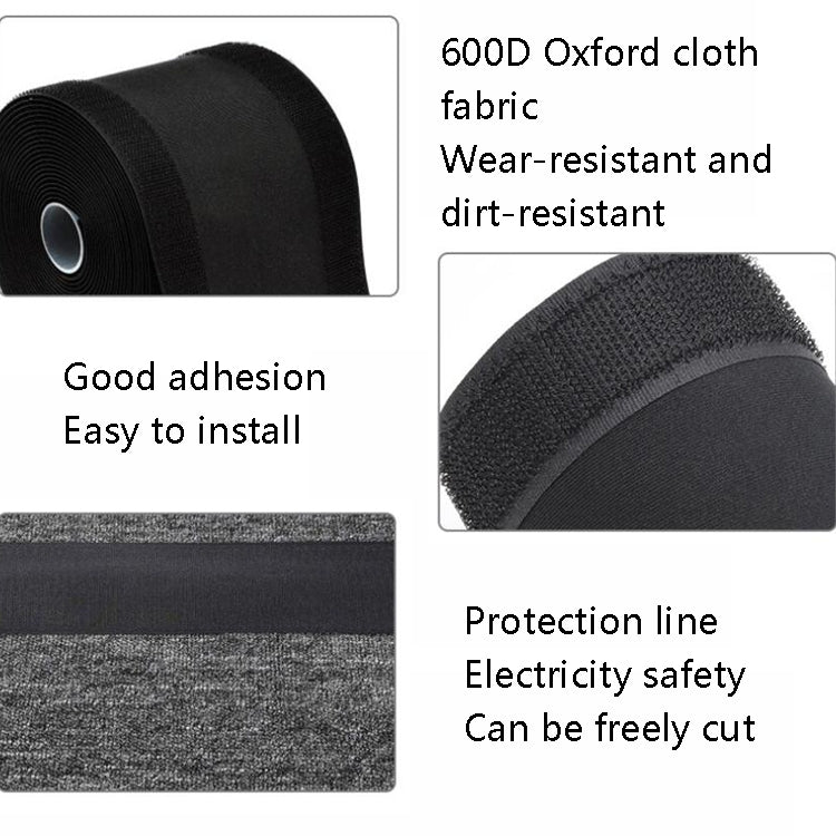 2 PCS 1m Wire Protection Harness Sleeve Storage Cable Manager(Floor) by buy2fix