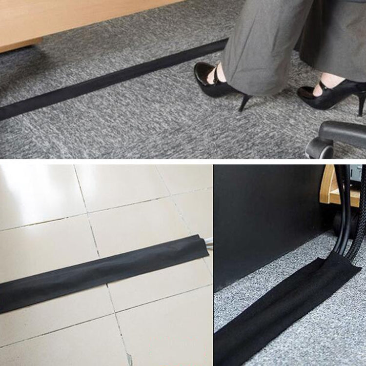 2 PCS 1m Wire Protection Harness Sleeve Storage Cable Manager(Carpet) by buy2fix