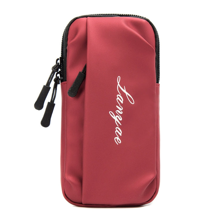 Running Mobile Phone Arm Bag Sports Yoga Fitness Mobile Phone Bag(B221 Dark Red) - 5.5~6.5 inch by buy2fix | Online Shopping UK | buy2fix