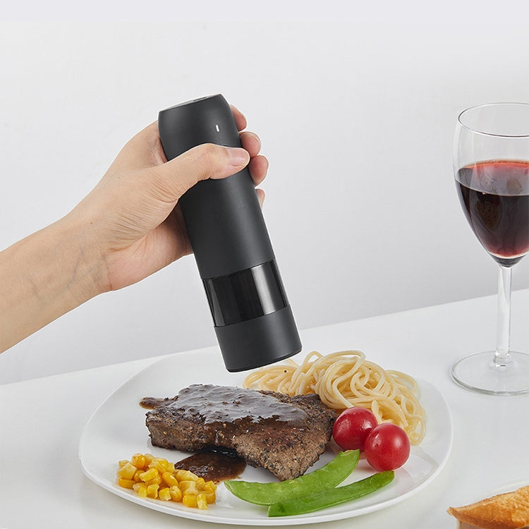 BY800 Electric Black Pepper Grinder Charge-Type Pepper Sea Salt Seasoning Grinder(Agate Red) - Stirrer & Squeezer by buy2fix | Online Shopping UK | buy2fix