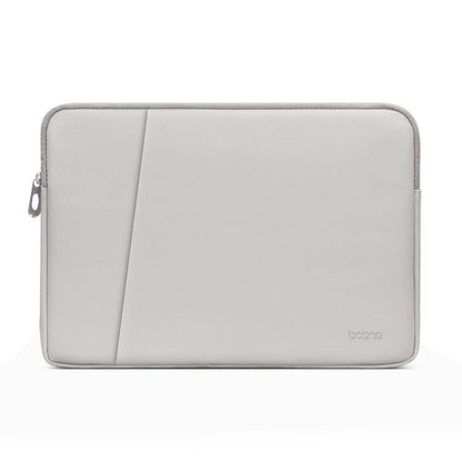 Baona BN-Q004 PU Leather Laptop Bag, Colour: Double-layer Gray, Size: 16/17 inch - 15.6 - 17 inch by Baona | Online Shopping UK | buy2fix