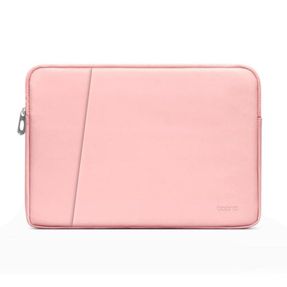 Baona BN-Q004 PU Leather Laptop Bag, Colour: Double-layer Pink, Size: 13/13.3/14 inch - 14.1 inch by Baona | Online Shopping UK | buy2fix