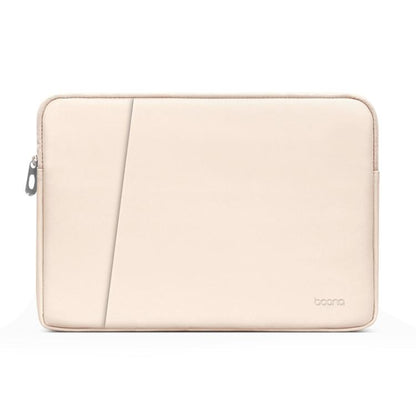 Baona BN-Q004 PU Leather Laptop Bag, Colour: Double-layer Apricot, Size: 16/17 inch - 15.6 - 17 inch by Baona | Online Shopping UK | buy2fix