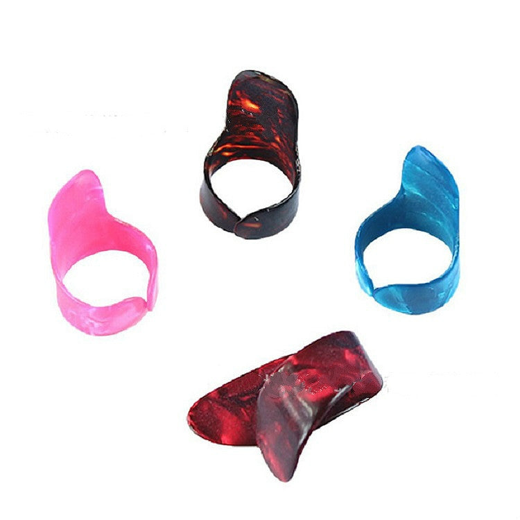 M02219 4 in 1 Plexiglass Slid Bar + Stainless Steel Slid Bar + Celluloid Guitar Finger Pick + Plastic Box Set - String Instrument Accessories by buy2fix | Online Shopping UK | buy2fix