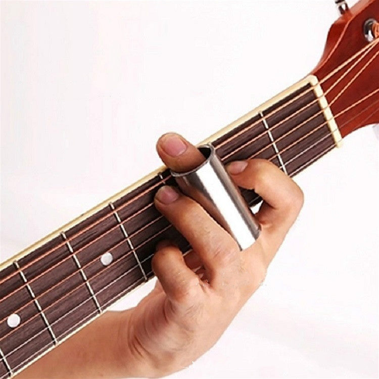 M02219 4 in 1 Plexiglass Slid Bar + Stainless Steel Slid Bar + Celluloid Guitar Finger Pick + Plastic Box Set - String Instrument Accessories by buy2fix | Online Shopping UK | buy2fix