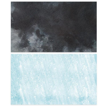 57 x 87cm Double-sided Photography Background Paper Shooting Props(08 Light Blue/Black) - Gradient Color by buy2fix | Online Shopping UK | buy2fix