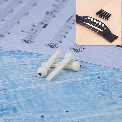 100 PCS Plastic Conical Cone String Nail for Guitar(White) - String Instrument Accessories by buy2fix | Online Shopping UK | buy2fix