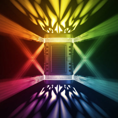 HP-2106 80LM 2 LED Outdoor Solar Automatic Light Sensor Wall Light Garden LED Wall Light(Colorful Light) by buy2fix