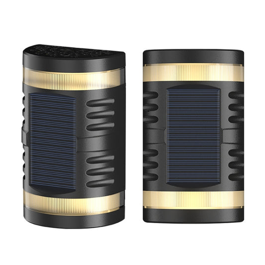 HP-2106 80LM 2 LED Outdoor Solar Automatic Light Sensor Wall Light Garden LED Wall Light(Colorful Light) by buy2fix