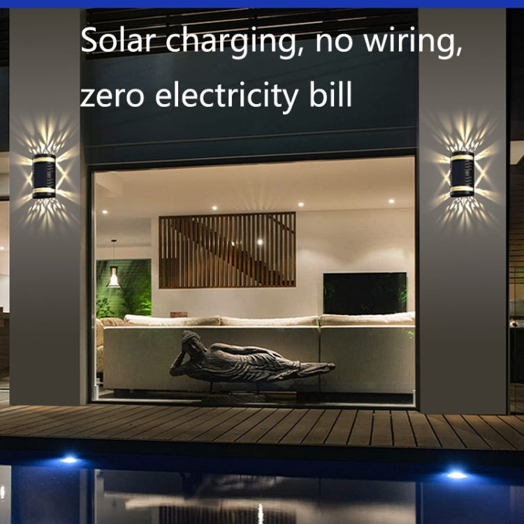 HP-2106 80LM 2 LED Outdoor Solar Automatic Light Sensor Wall Light Garden LED Wall Light(Colorful Light) by buy2fix