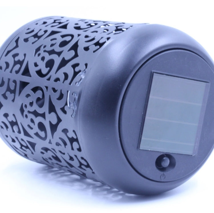 Outdoor Garden Solar 10 LED Flame Lamp Ground Plug Lawn Light(Warm Light) by buy2fix