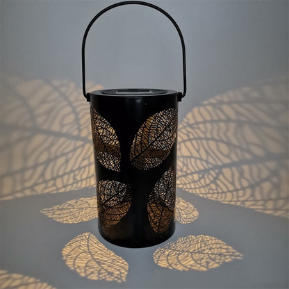 Outdoor Garden Solar LED Wrought Iron Hollow Portable Light(Leaves) by buy2fix