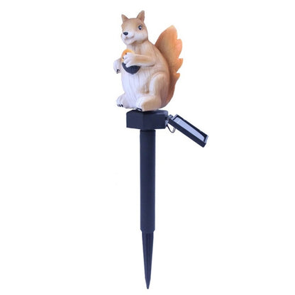 LED Solar Squirrel Lawn Light Outdoor Garden Decoration Landscape Light(Warm White Light) by buy2fix