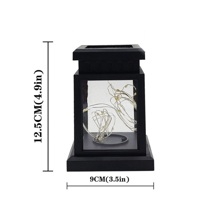 Solar LED Starry Wind Lantern Festival Decoration Retro Copper Wire String Light(Colorful) by buy2fix