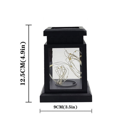 Solar LED Starry Wind Lantern Festival Decoration Retro Copper Wire String Light(Colorful) by buy2fix