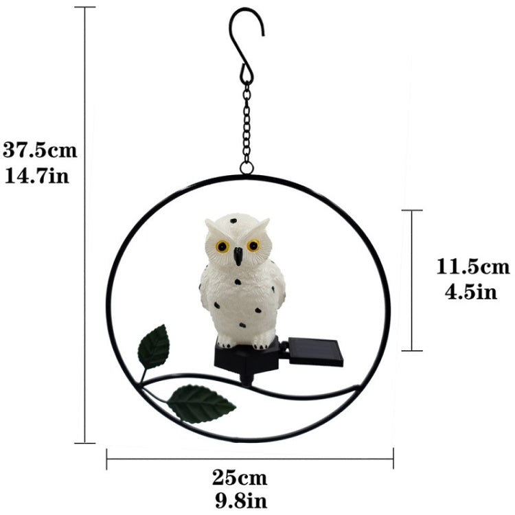 Outdoor Waterproof Garden Solar Simulation Animal Lawn LED Landscape Light(Owl) by buy2fix