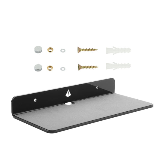 Wall Storage Bracket for Bluetooth Speaker Home Living Room Wall Decoration Storage Organizer, Size: 9 x 4 x 1.25 inch(Black) - Speaker Bracket by buy2fix | Online Shopping UK | buy2fix