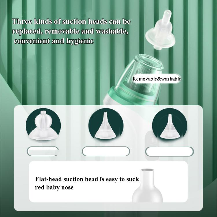 Infant Electric Nasal Aspirator With 3-gear Adjustable Nasal Clearer(White) by buy2fix