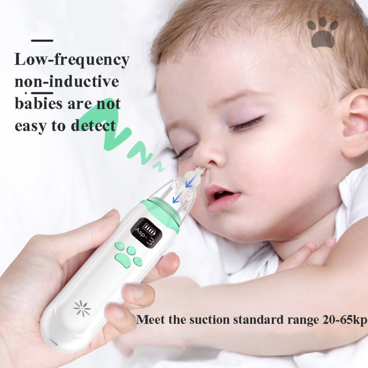 Infant Electric Nasal Aspirator With 3-gear Adjustable Nasal Clearer(White) by buy2fix