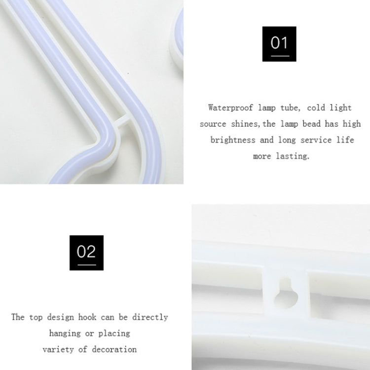 Musical Note Neon Light Modeling Lighting Room Decoration Lights(Colorful Light) by buy2fix