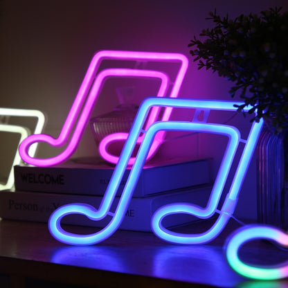 Musical Note Neon Light Modeling Lighting Room Decoration Lights(Colorful Light) by buy2fix