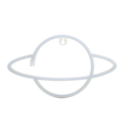 LED Personalized Neon Decorative Light Modeling Light USB Battery Box Dual Purpose, Spec: Planet by buy2fix