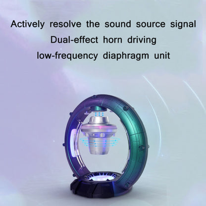 Magnetic Levitation Bluetooth Speaker Space Spacecraft Crafts, US Plug(Blue) - Desktop Speaker by buy2fix | Online Shopping UK | buy2fix