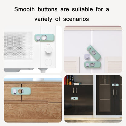 Children Anti-pinch Hand-opening Door Safety Lock(Light Gray) by buy2fix